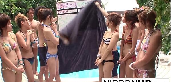  Summer blowjob competition with some Asian cuties